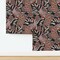 Boho Maximalist Bird Animal Feathers Peacock Floral Glam Leaves Garden Modern Farmhouse Boho Glam Bohemian Eclectic Abstract Exotic Exotic Custom Pre-pasted Wallpaper by Spoonflower Pre-Pasted Wallpaper 2FT Wide